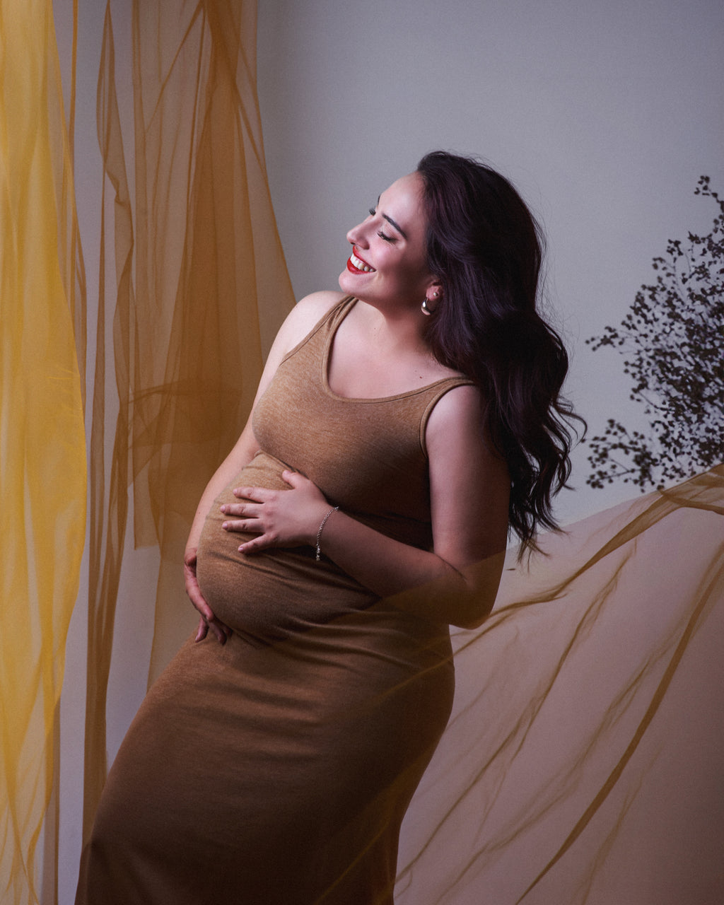 Sesión Fotográfica de Embarazo, en estudio