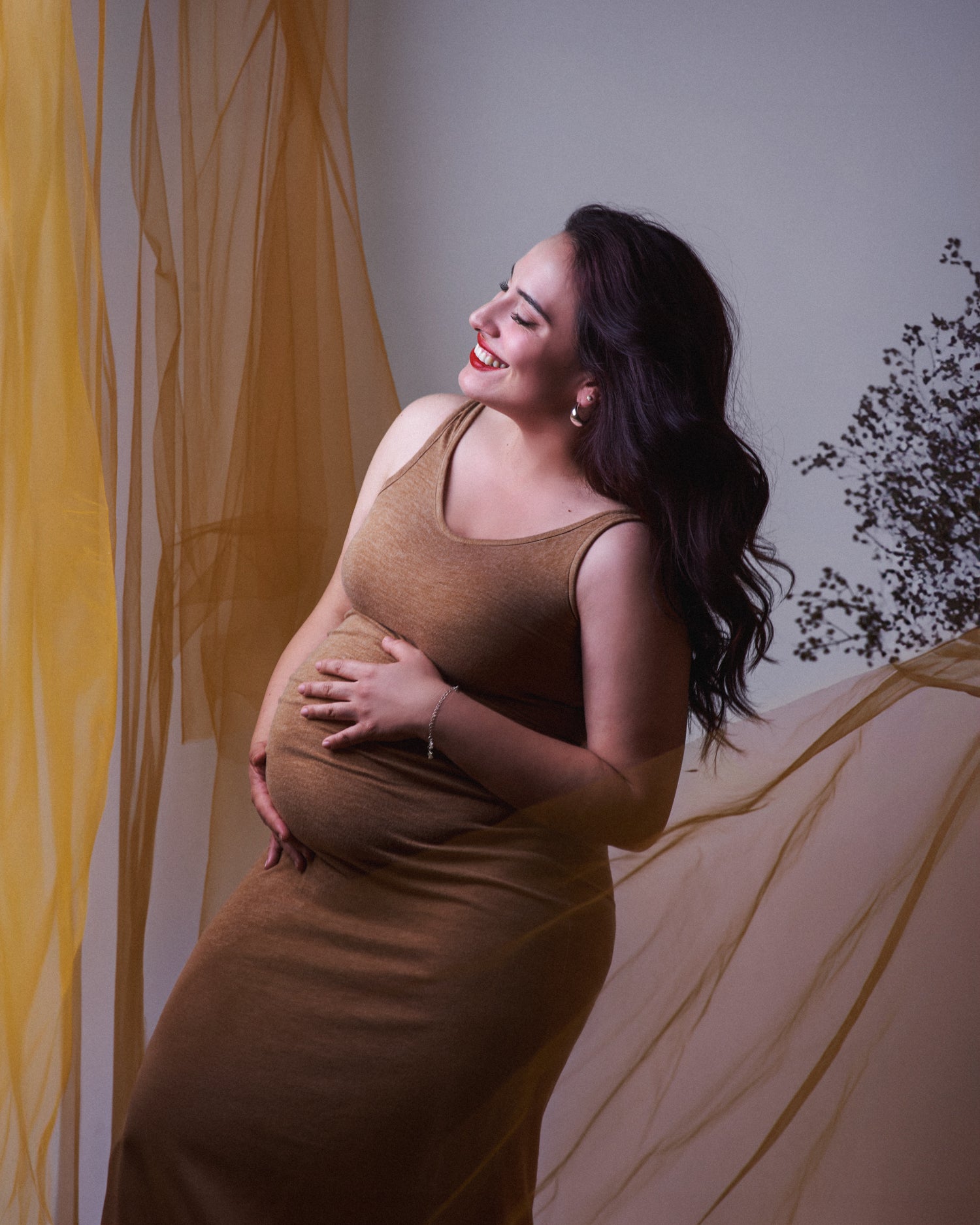 Sesión Fotográfica de Embarazo, en estudio