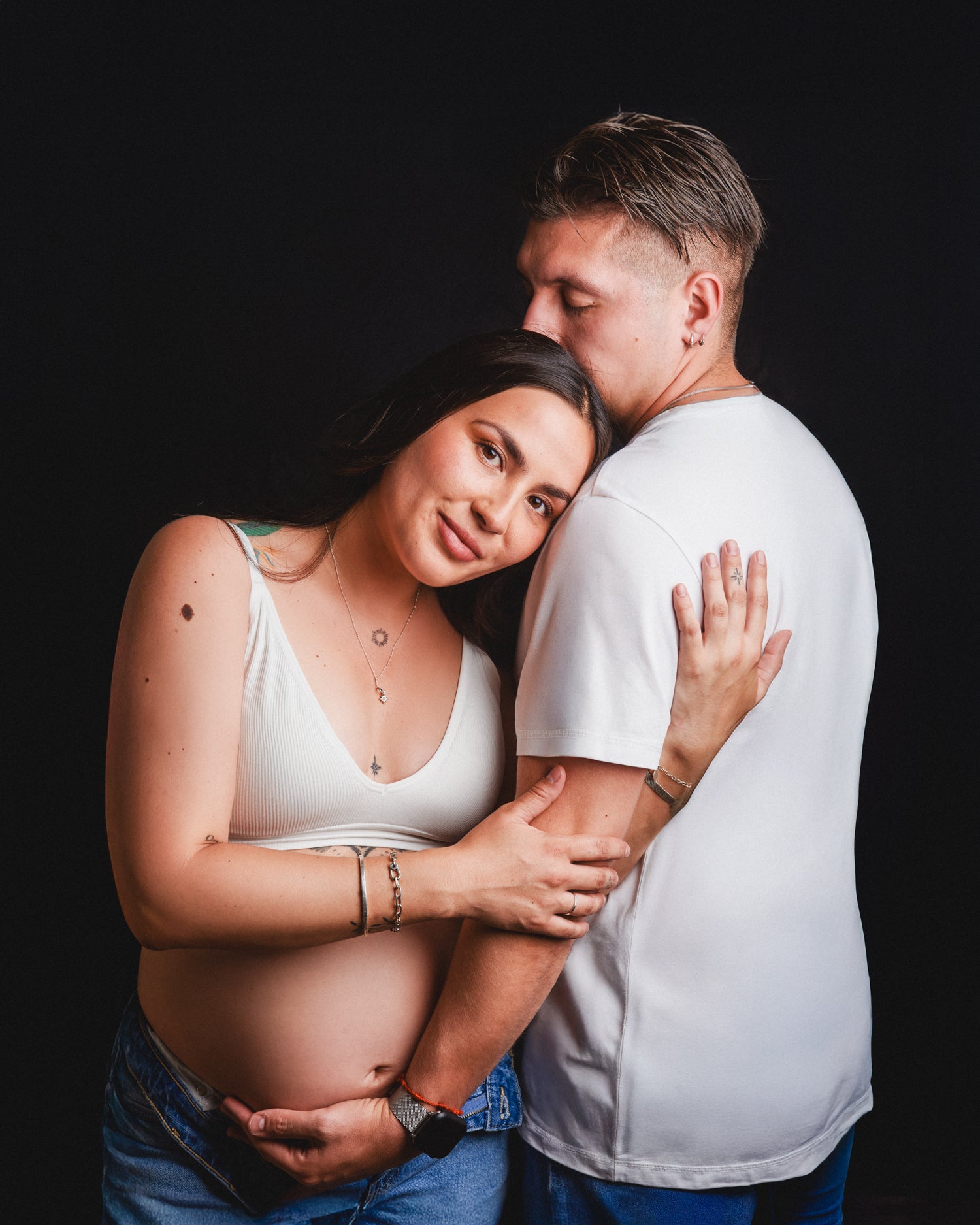 Sesión Fotográfica de Embarazo, en estudio