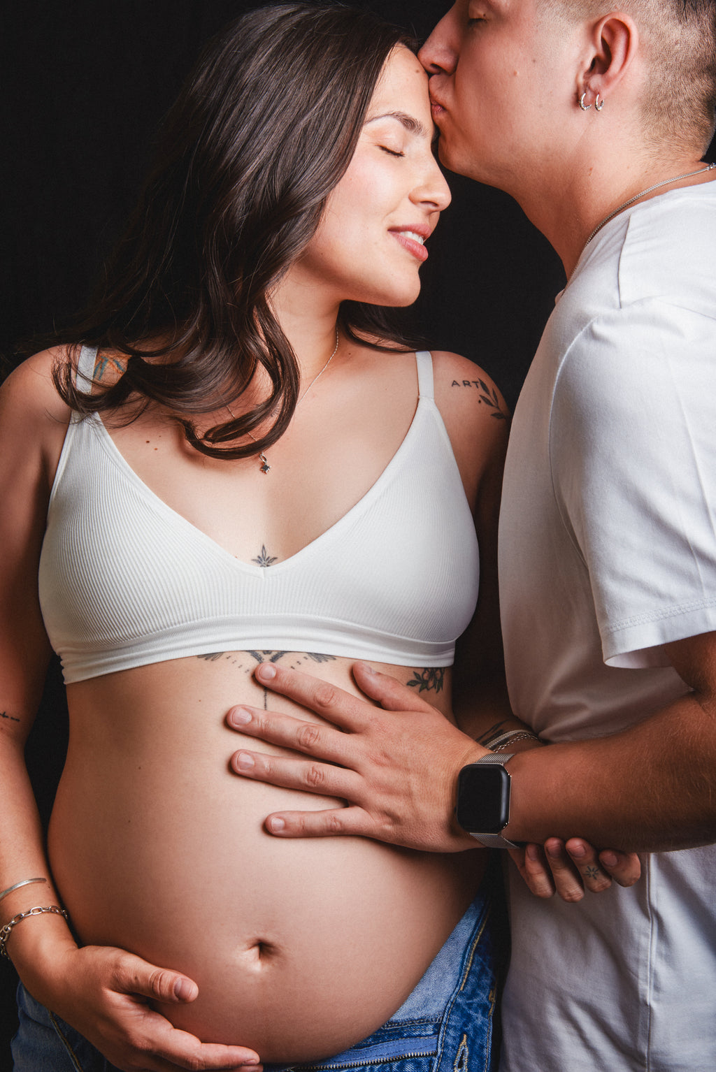 Sesión Fotográfica de Embarazo, en estudio