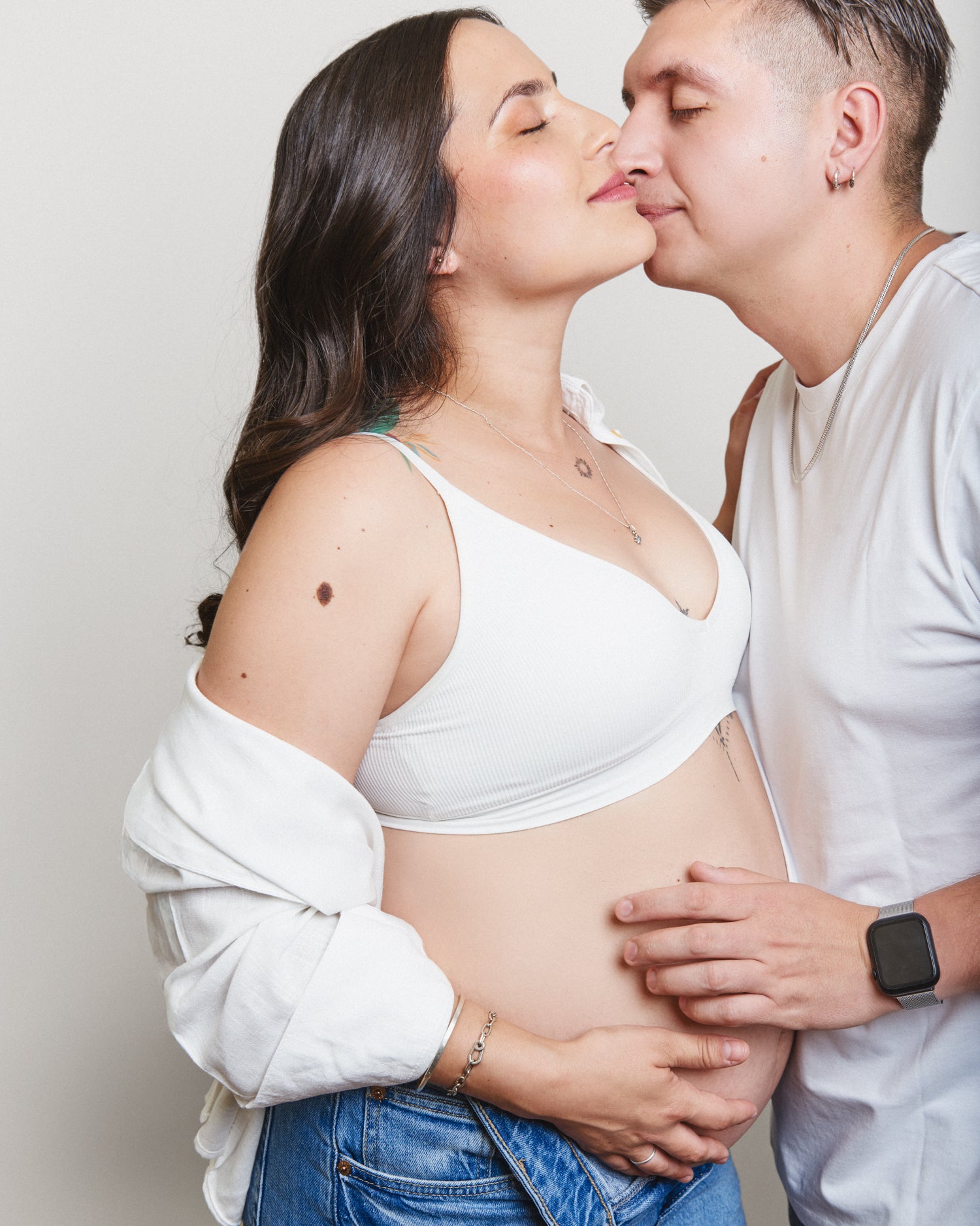 Sesión Fotográfica de Embarazo, en estudio