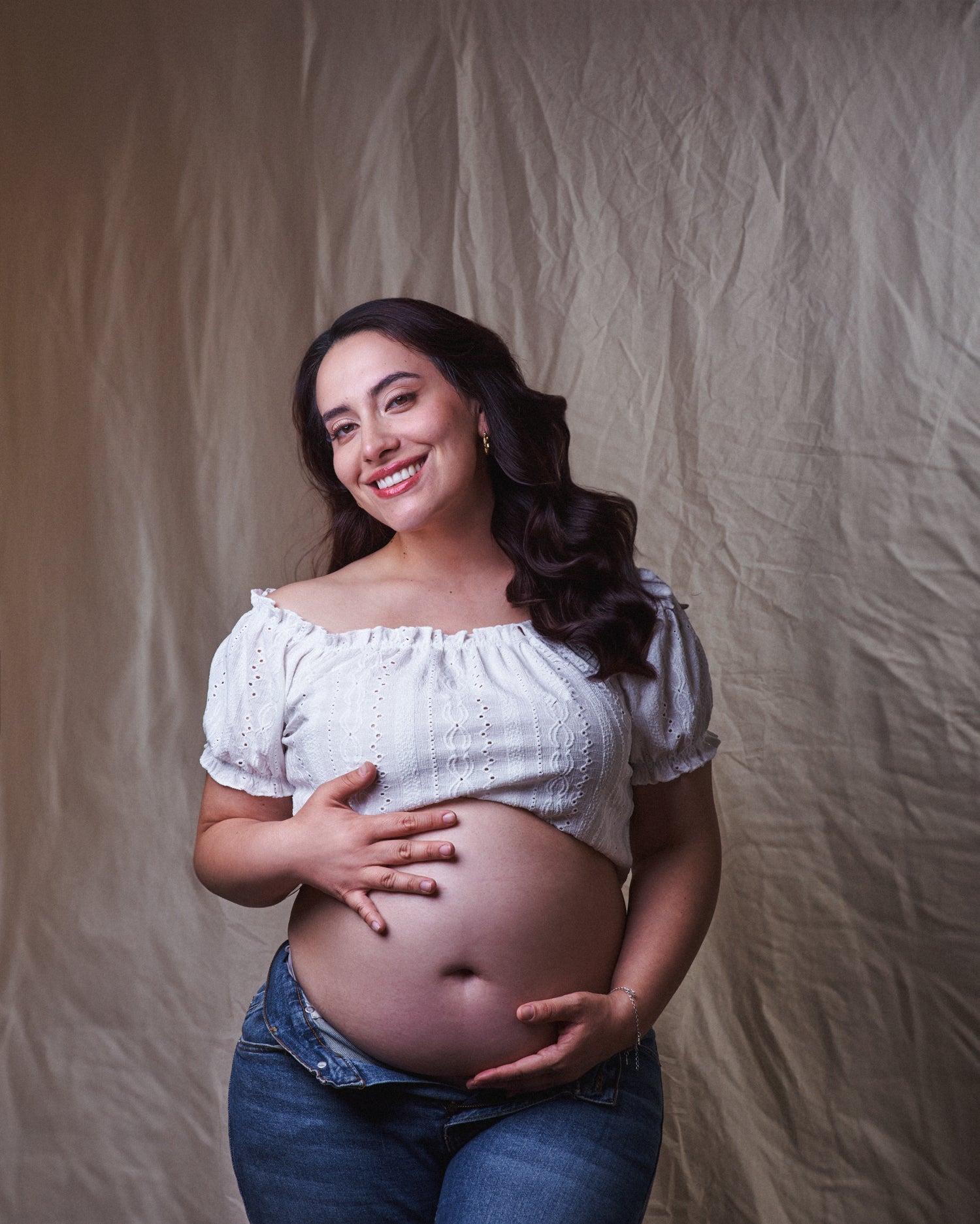 Sesión Fotográfica de Embarazo, en estudio